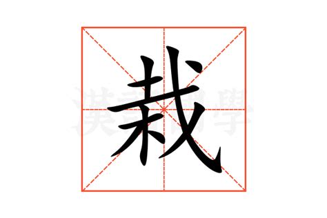 栽在|栽：栽的意思/造詞/解釋/注音